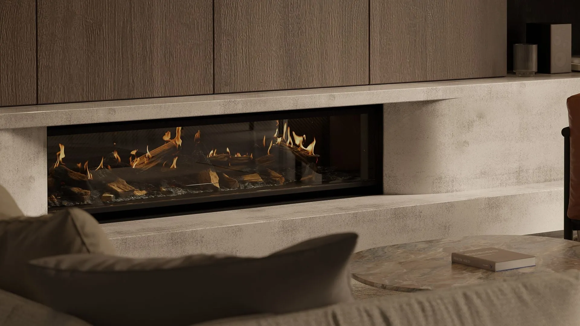 Escea LE1550 inbuilt electric fireplace