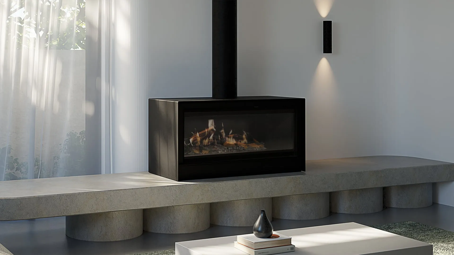 Escea LEFS1000 freestanding electric fireplace
