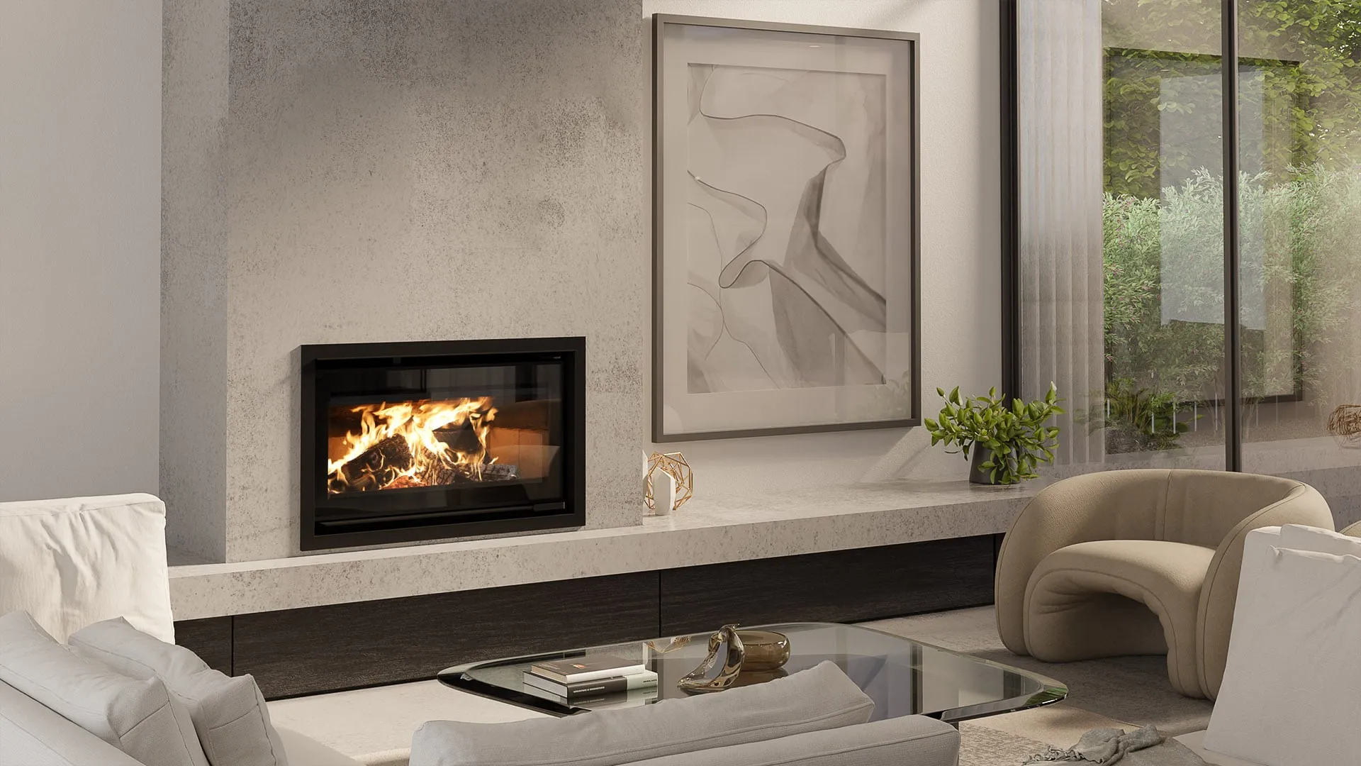 Escea TC970 wood fireplace
